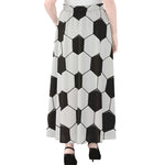 Soccer Ball Print Chiffon Maxi Skirt