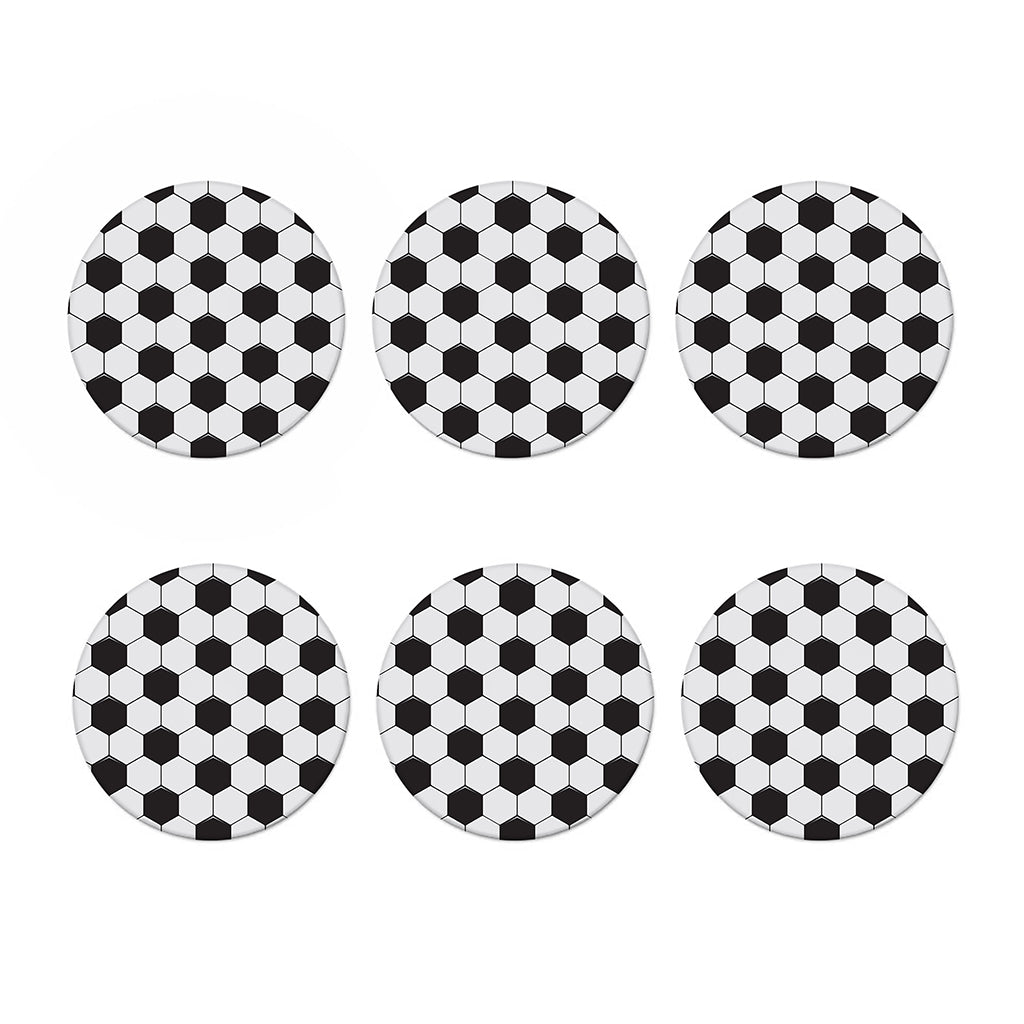 Soccer Ball Print Coaster Set