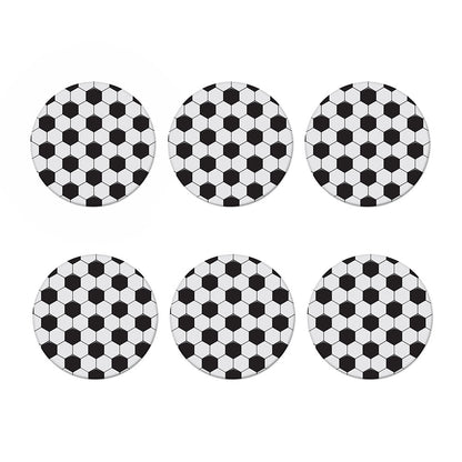 Soccer Ball Print Coaster Set