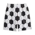 Soccer Ball Print Cotton Shorts