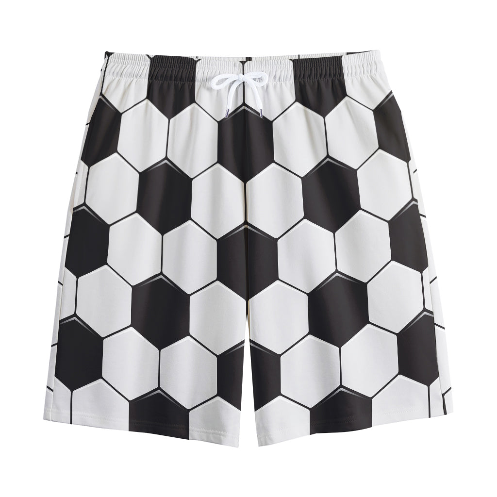 Soccer Ball Print Cotton Shorts