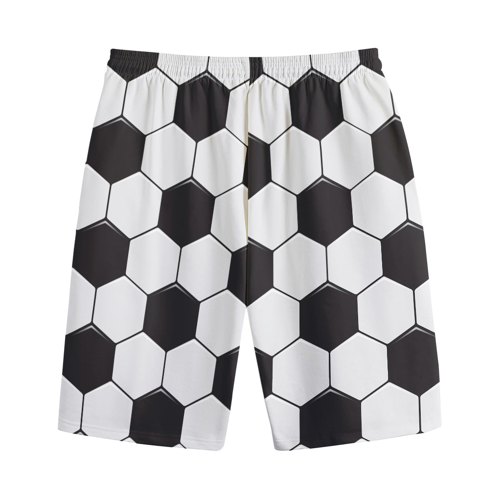 Soccer Ball Print Cotton Shorts