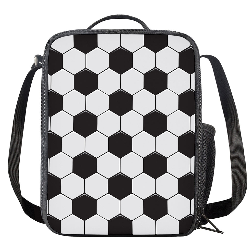 Soccer Ball Print Crossbody Lunch Bag
