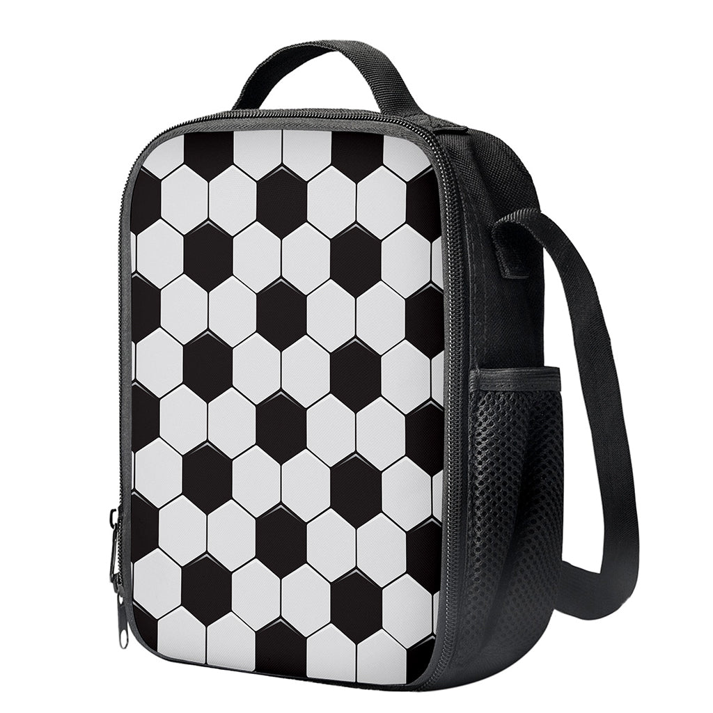 Soccer Ball Print Crossbody Lunch Bag