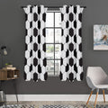 Soccer Ball Print Grommet Curtain Panels