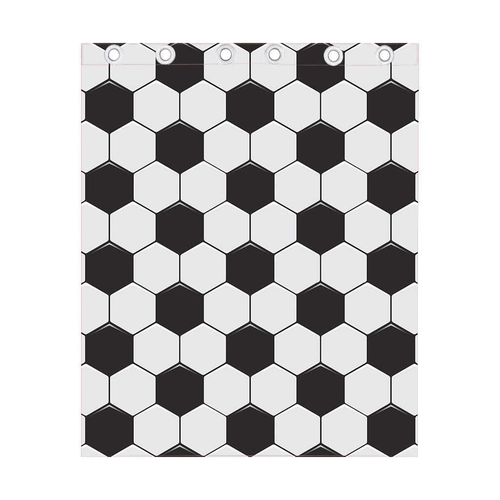Soccer Ball Print Curtain