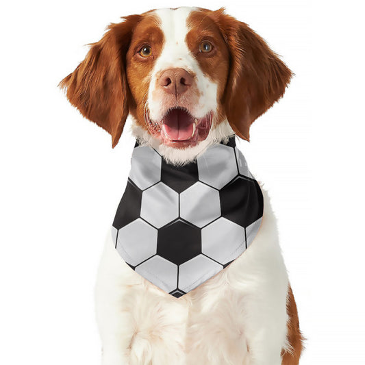 Soccer Ball Print Dog Bandana