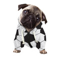 Soccer Ball Print Dog Zip Up Hoodie