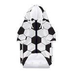 Soccer Ball Print Dog Zip Up Hoodie