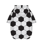 Soccer Ball Print Dog Zip Up Hoodie