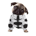 Soccer Ball Print Dog Zip Up Jacket