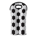 Soccer Ball Print Double Neoprene Wine Tote
