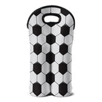Soccer Ball Print Double Neoprene Wine Tote