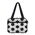 Soccer Ball Print Double Strap Bible Bag
