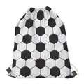 Soccer Ball Print Drawstring Bag