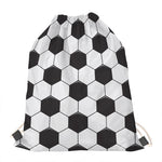 Soccer Ball Print Drawstring Bag