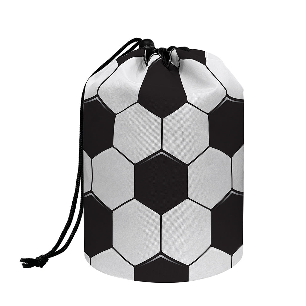 Soccer Ball Print Drawstring Makeup Bag