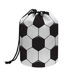 Soccer Ball Print Drawstring Makeup Bag