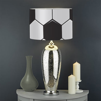 Soccer Ball Print Drum Lamp Shade
