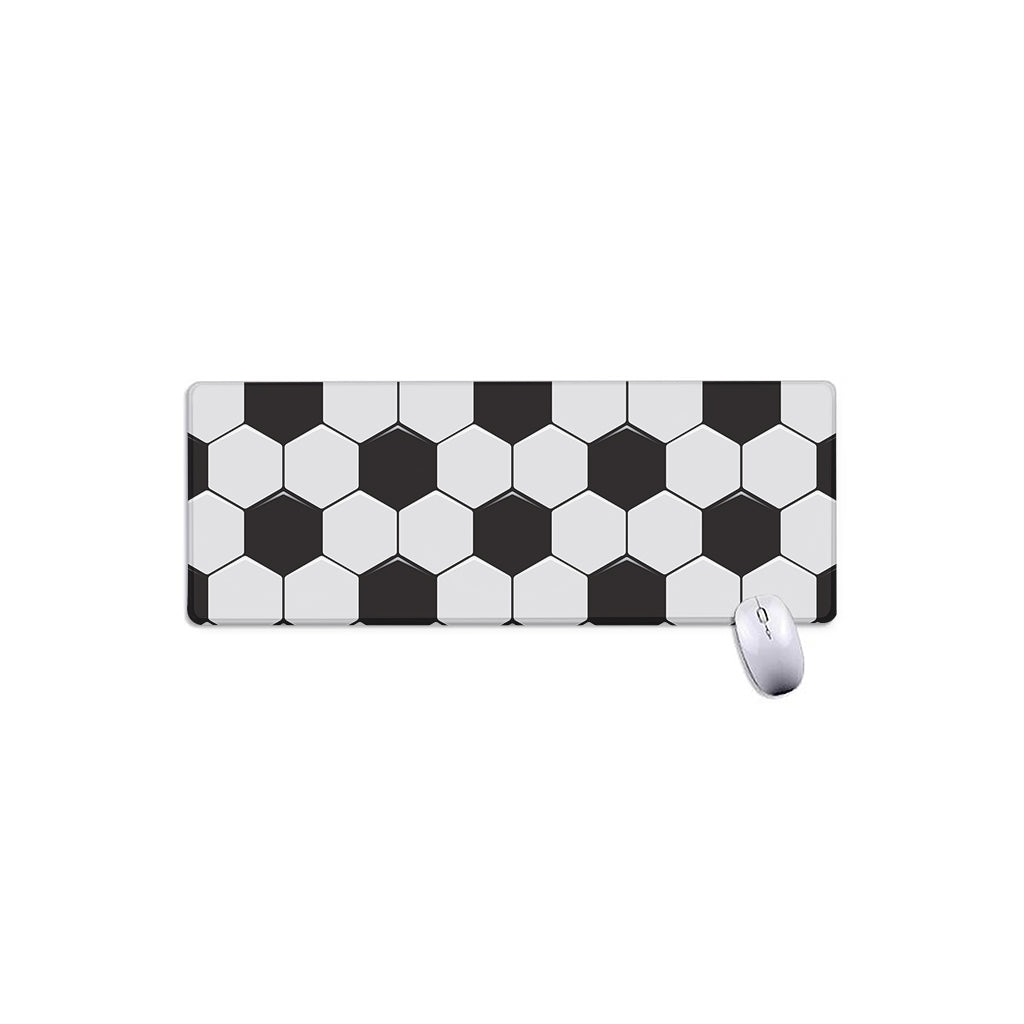 Soccer Ball Print Extended Mouse Pad