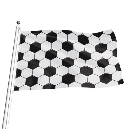Soccer Ball Print Flag