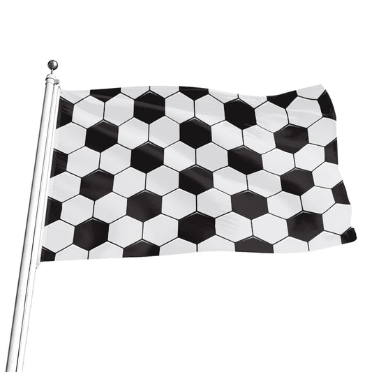 Soccer Ball Print Flag