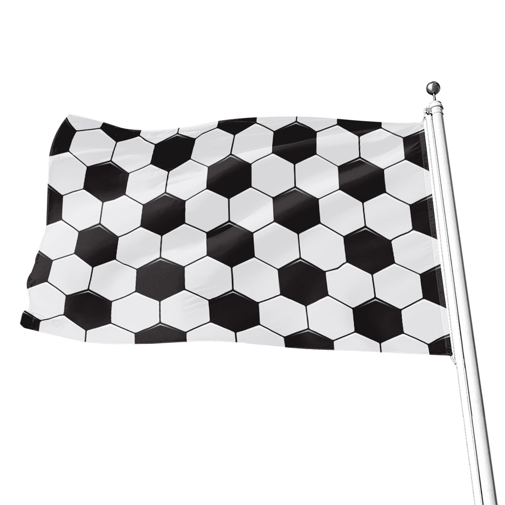 Soccer Ball Print Flag