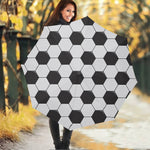 Soccer Ball Print Foldable Umbrella