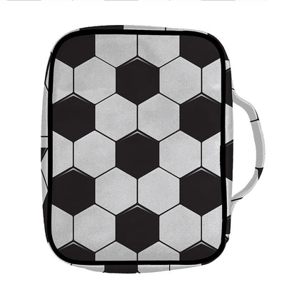 Soccer Ball Print Front Pocket Bible Bag