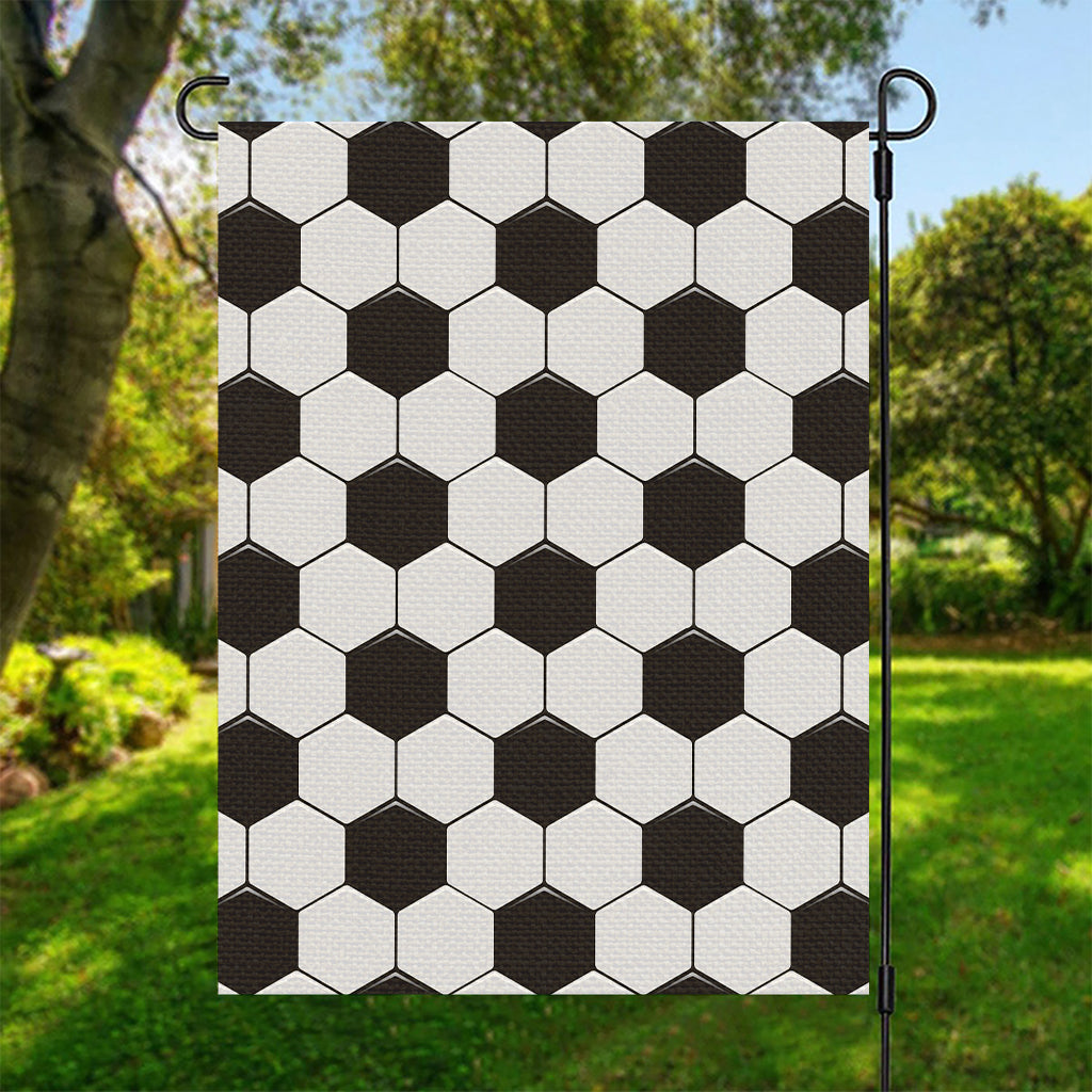 Soccer Ball Print Garden Flag
