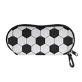 Soccer Ball Print Glasses Case