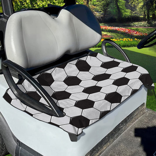 Soccer Ball Print Golf Cart Seat Cover