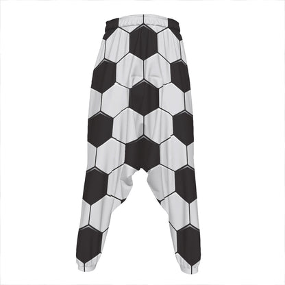 Soccer Ball Print Hammer Pants