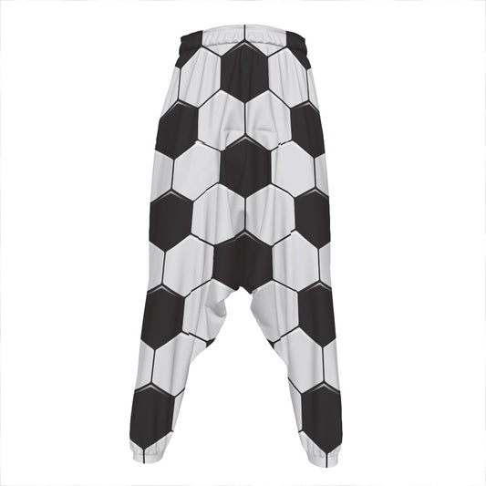 Soccer Ball Print Hammer Pants