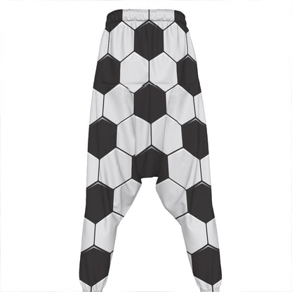 Soccer Ball Print Hammer Pants