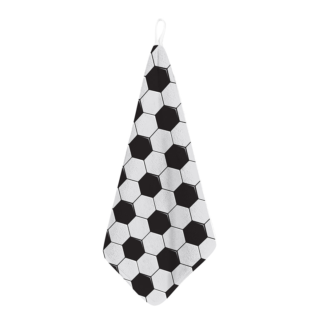 Soccer Ball Print Hand Towel