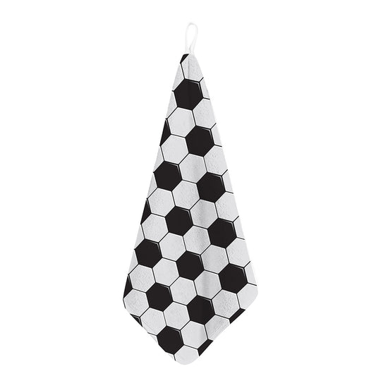 Soccer Ball Print Hand Towel