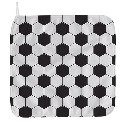 Soccer Ball Print Hand Towel