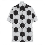Soccer Ball Print Hawaiian Shirt