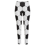 Soccer Ball Print High-Waisted Pocket Leggings