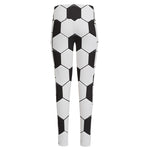 Soccer Ball Print High-Waisted Pocket Leggings