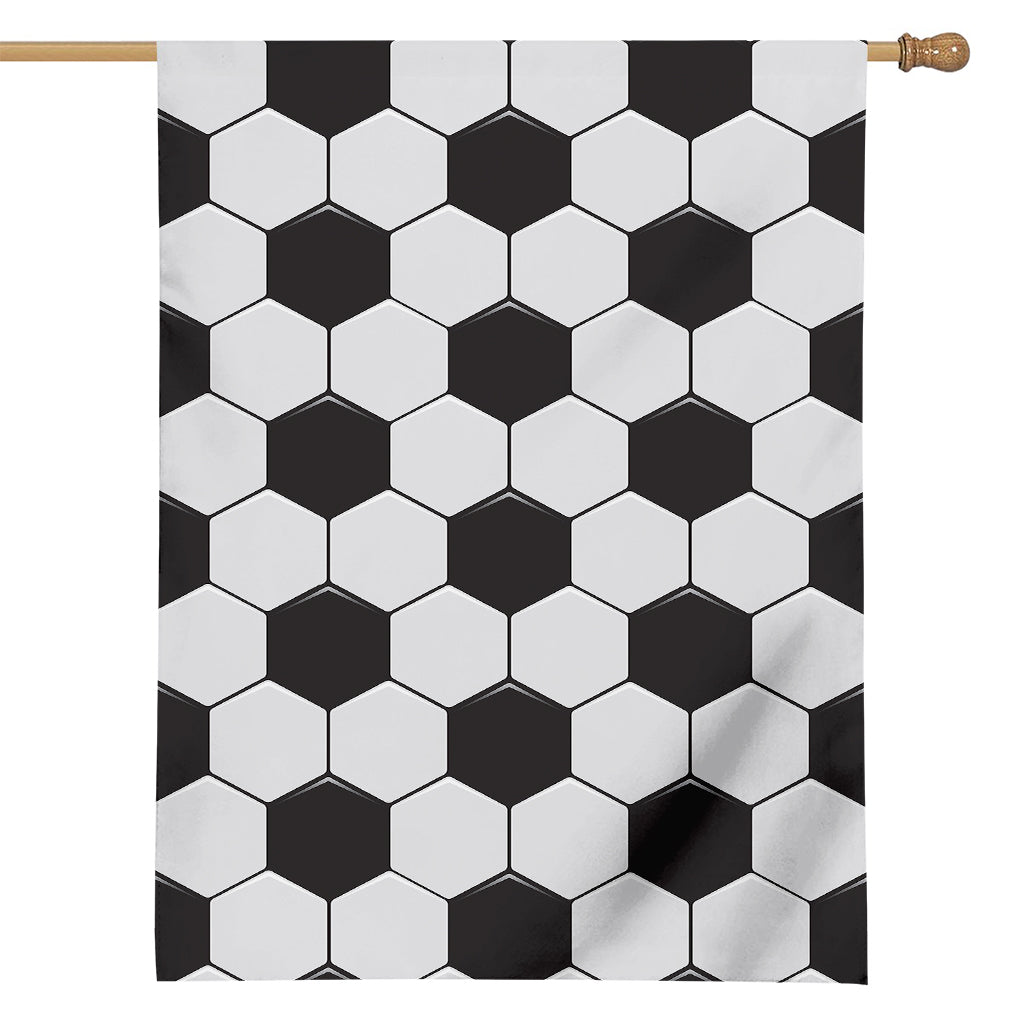 Soccer Ball Print House Flag