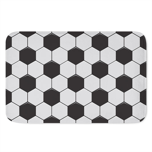 Soccer Ball Print Indoor Door Mat
