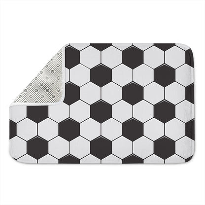Soccer Ball Print Indoor Door Mat