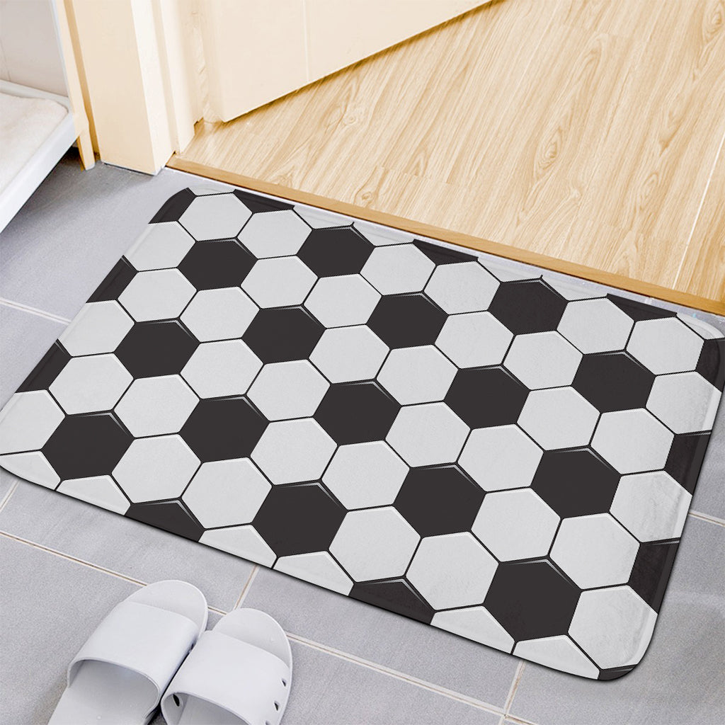 Soccer Ball Print Indoor Door Mat