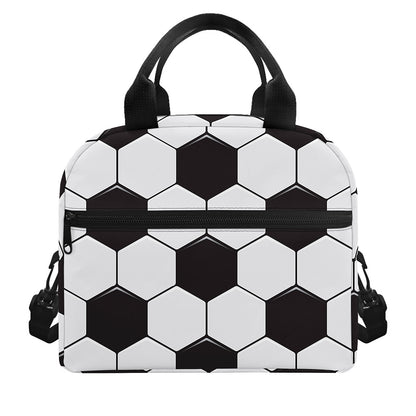 Soccer Ball Print Insulated Lunch Bag