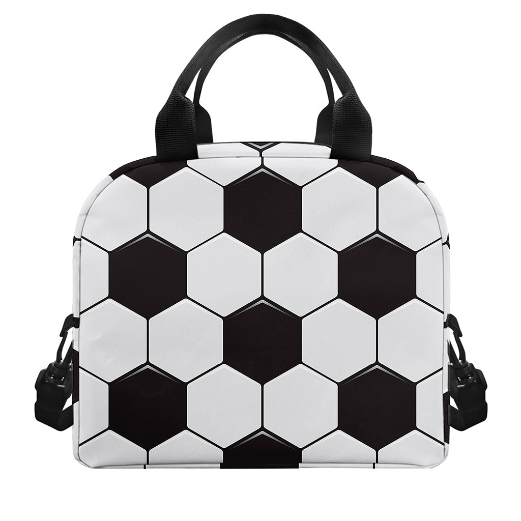 Soccer Ball Print Insulated Lunch Bag