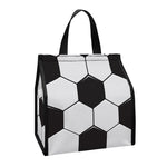 Soccer Ball Print Insulated Lunch Tote