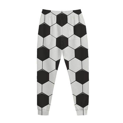 Soccer Ball Print Jogger Pants