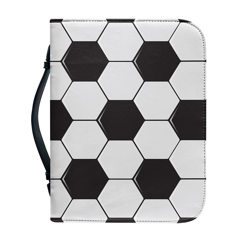 Soccer Ball Print Leather Bible Cover